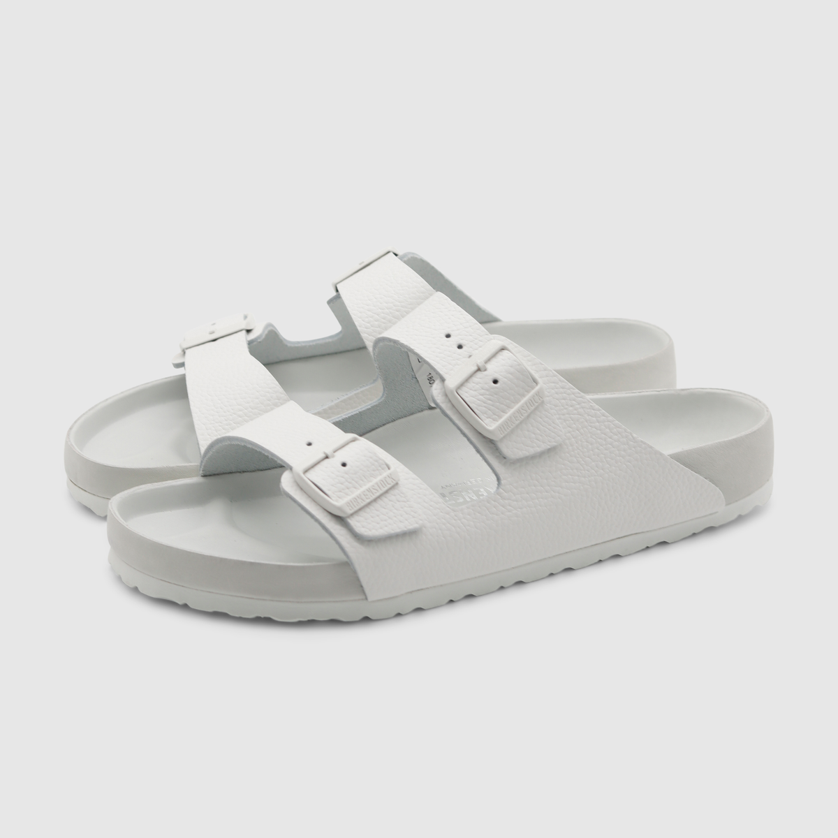 Black and white birkenstocks sales