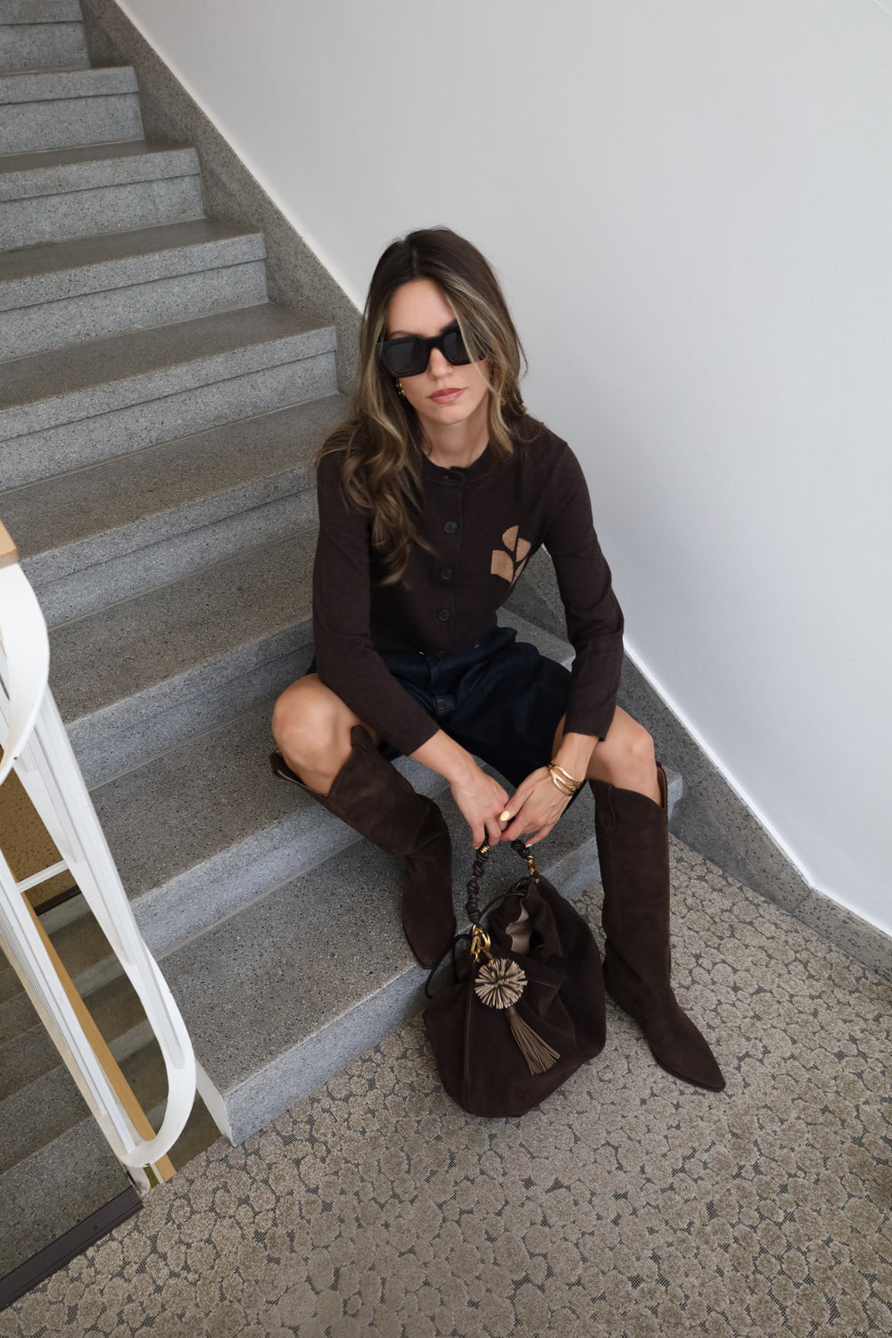 Vier Laufstegbilder von der FW24 Fashion Show von Isabel Marant