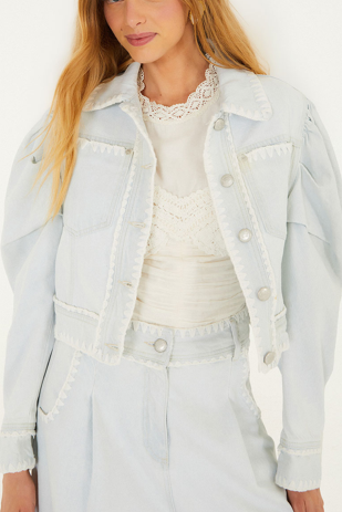 Jacke Crochet Embroidery