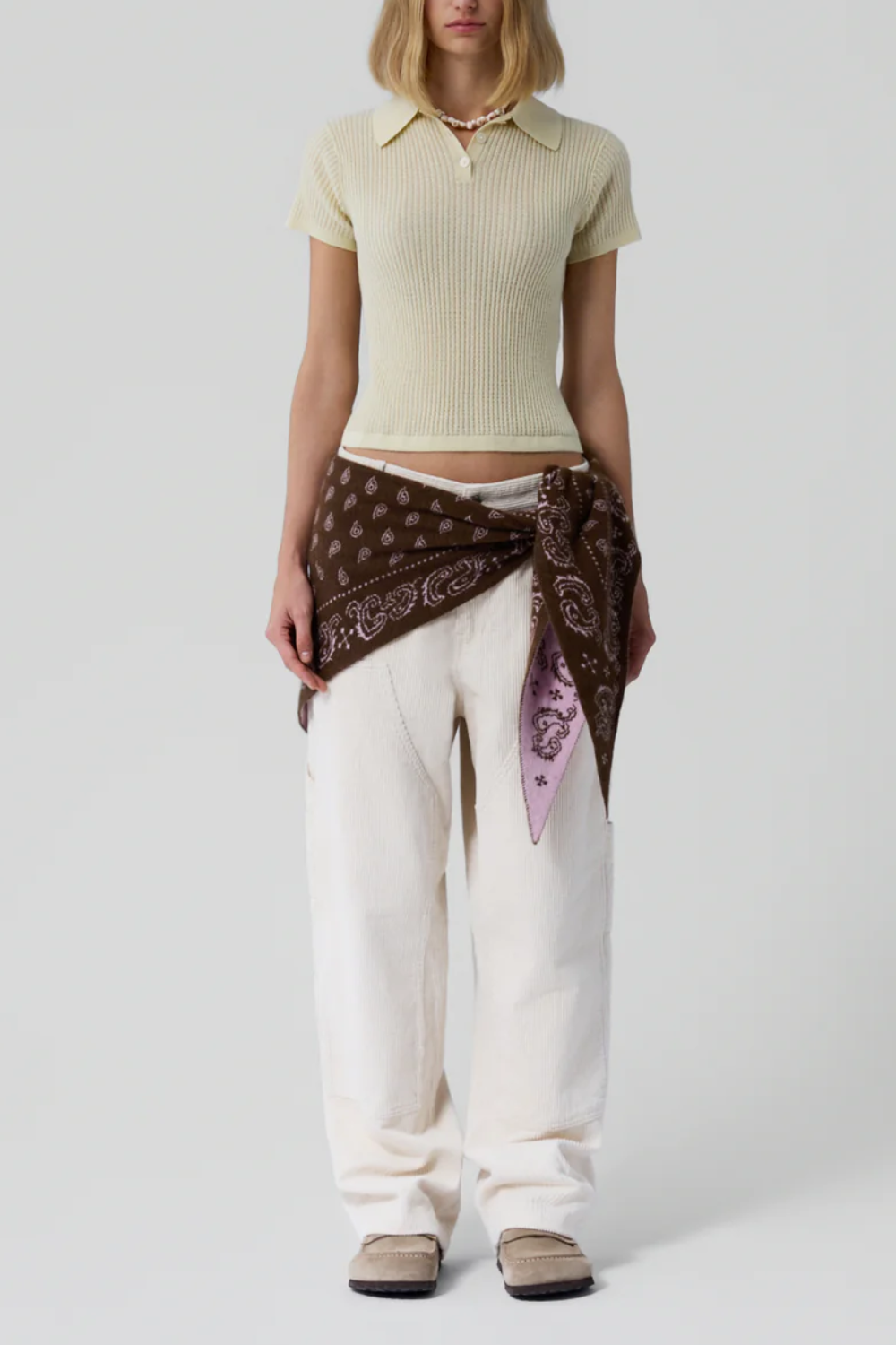 Pullover Shrunken Polo