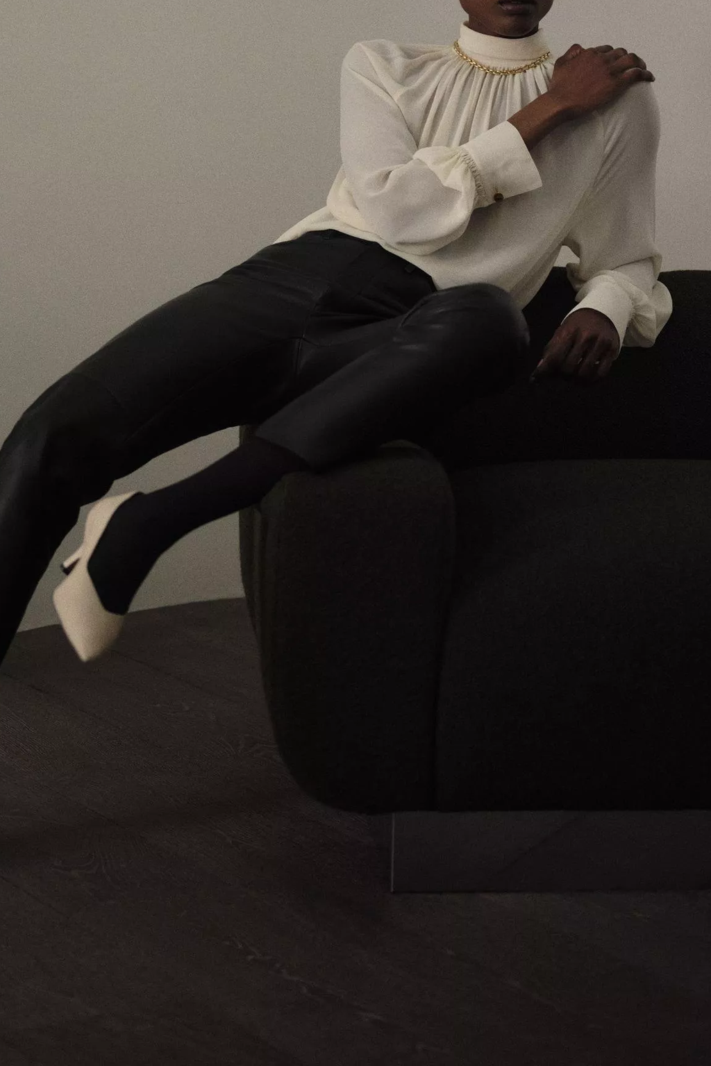 Bluse Gathered Crepe