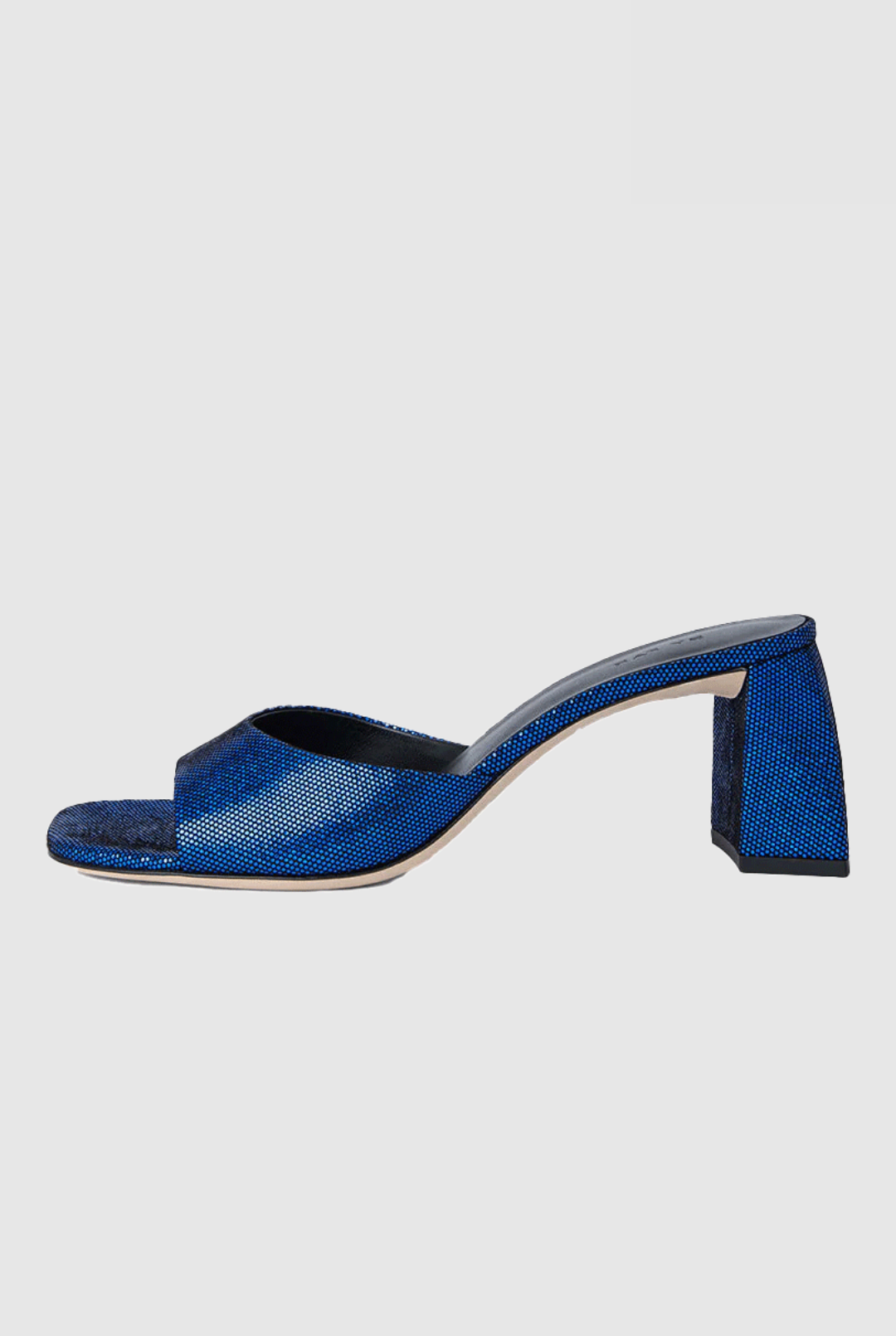 Romy Mule Blue Disco Dot