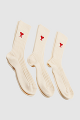 Three-Pack ADC Socks Off White