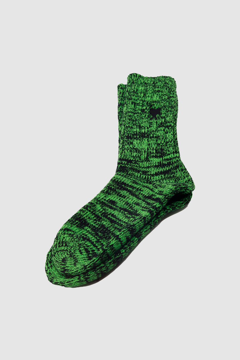Two Tones Socks Black/ Green