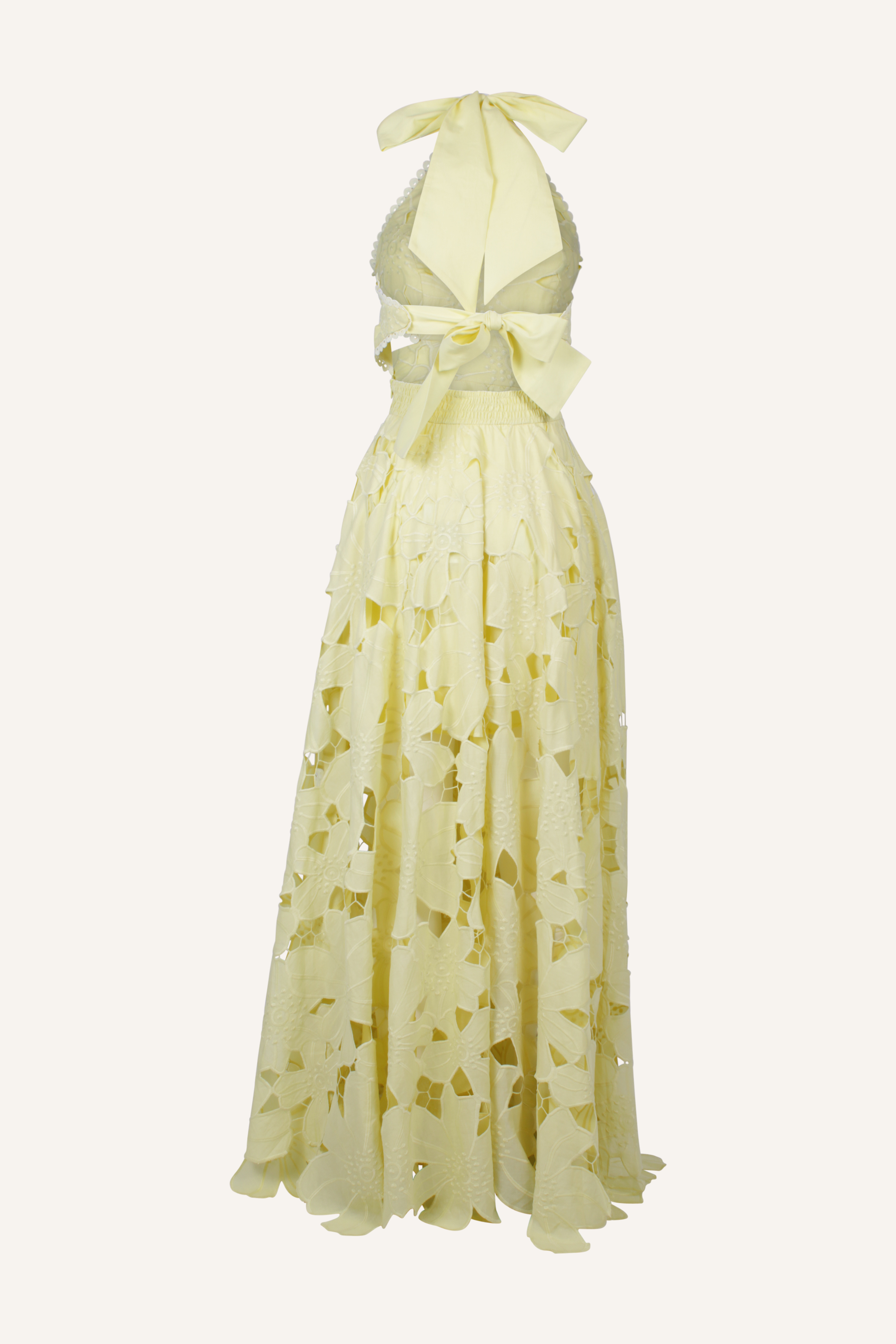 Yvaine Maxikleid in Zartem Buttergelb