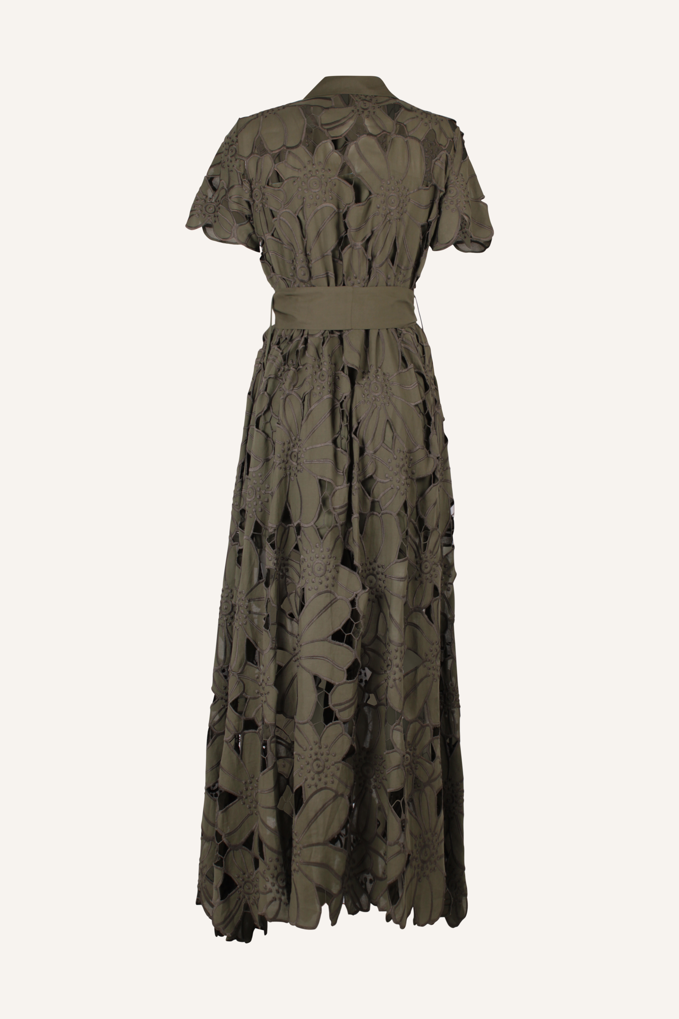 Anafi Maxikleid in Hemdblusenoptik aus Baumwolle