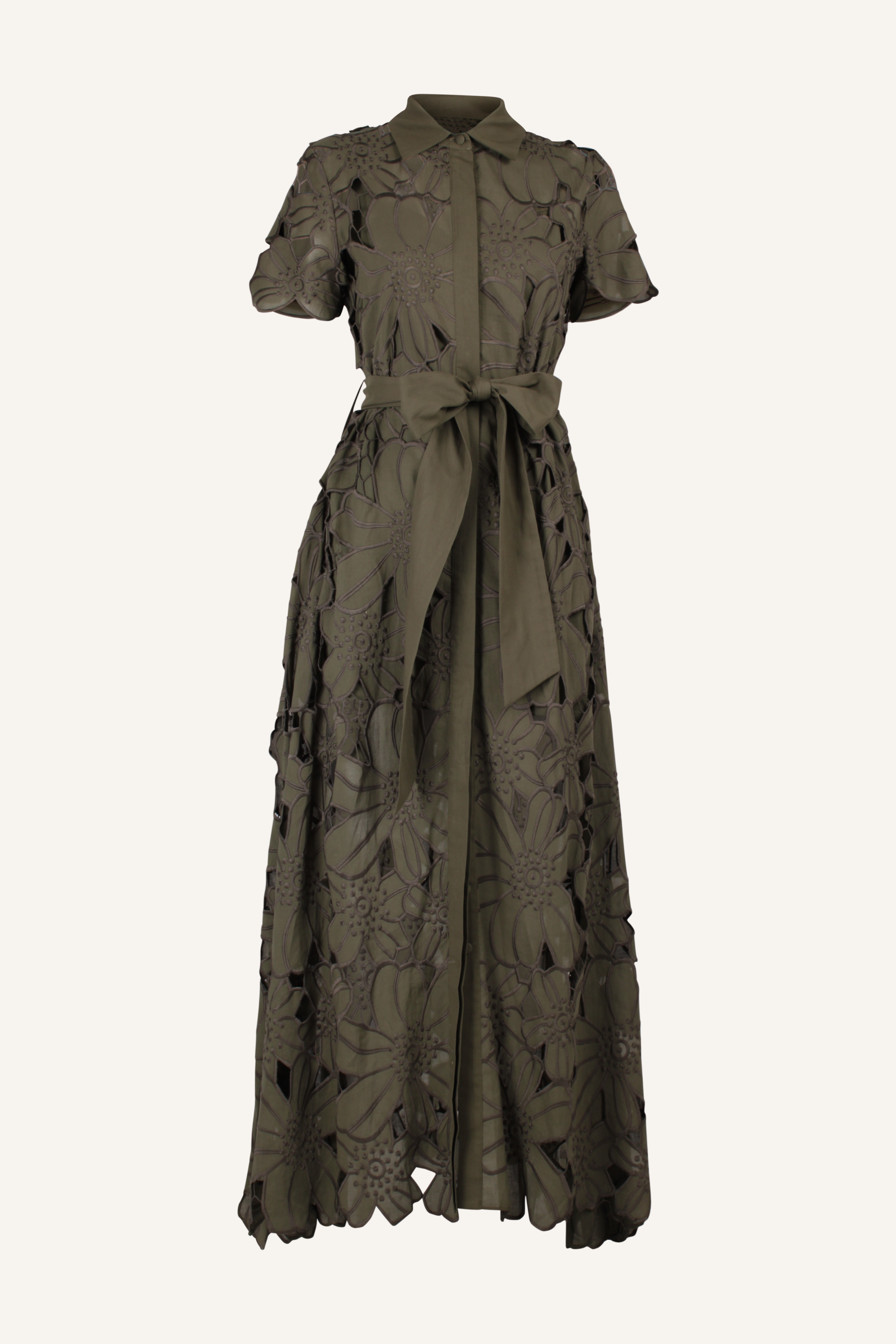 Anafi Maxikleid in Hemdblusenoptik aus Baumwolle