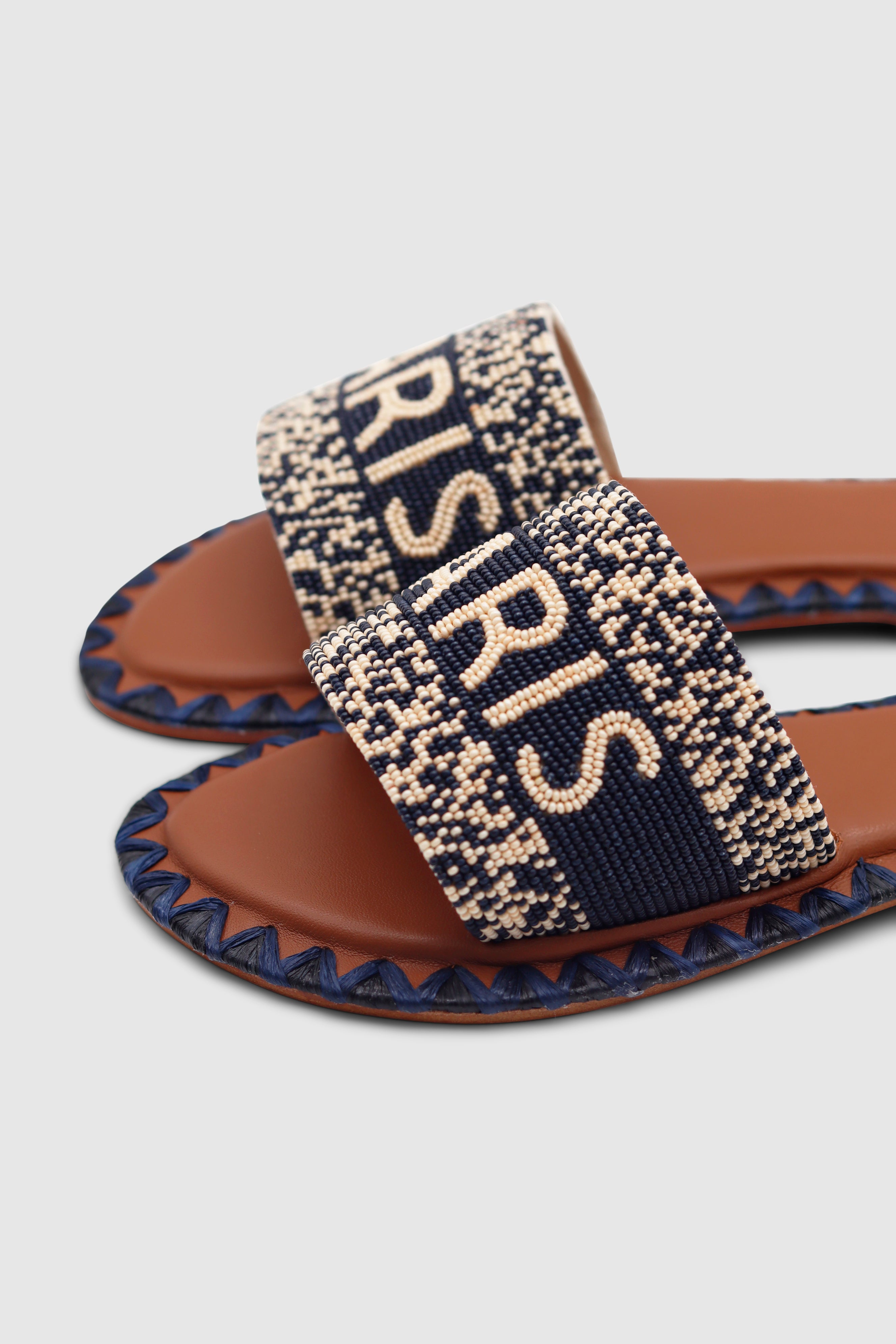 Paris Flats Navy Blue