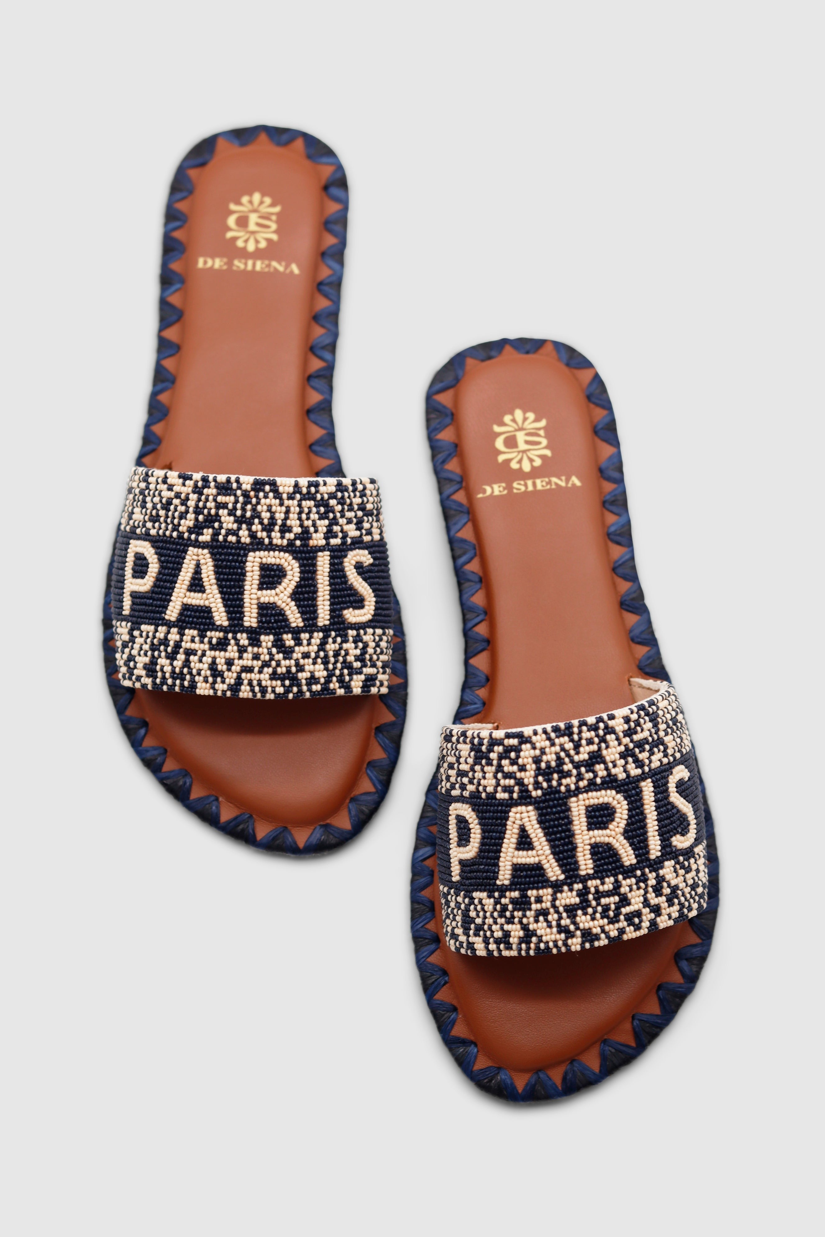 Paris Flats Navy Blue