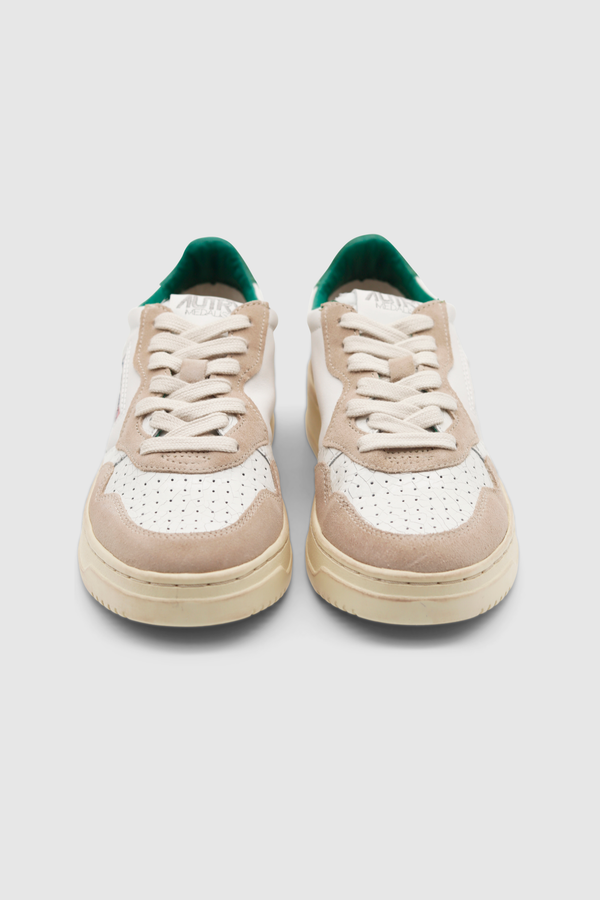Medalsit W Low Sneaker White Crack White/ Green