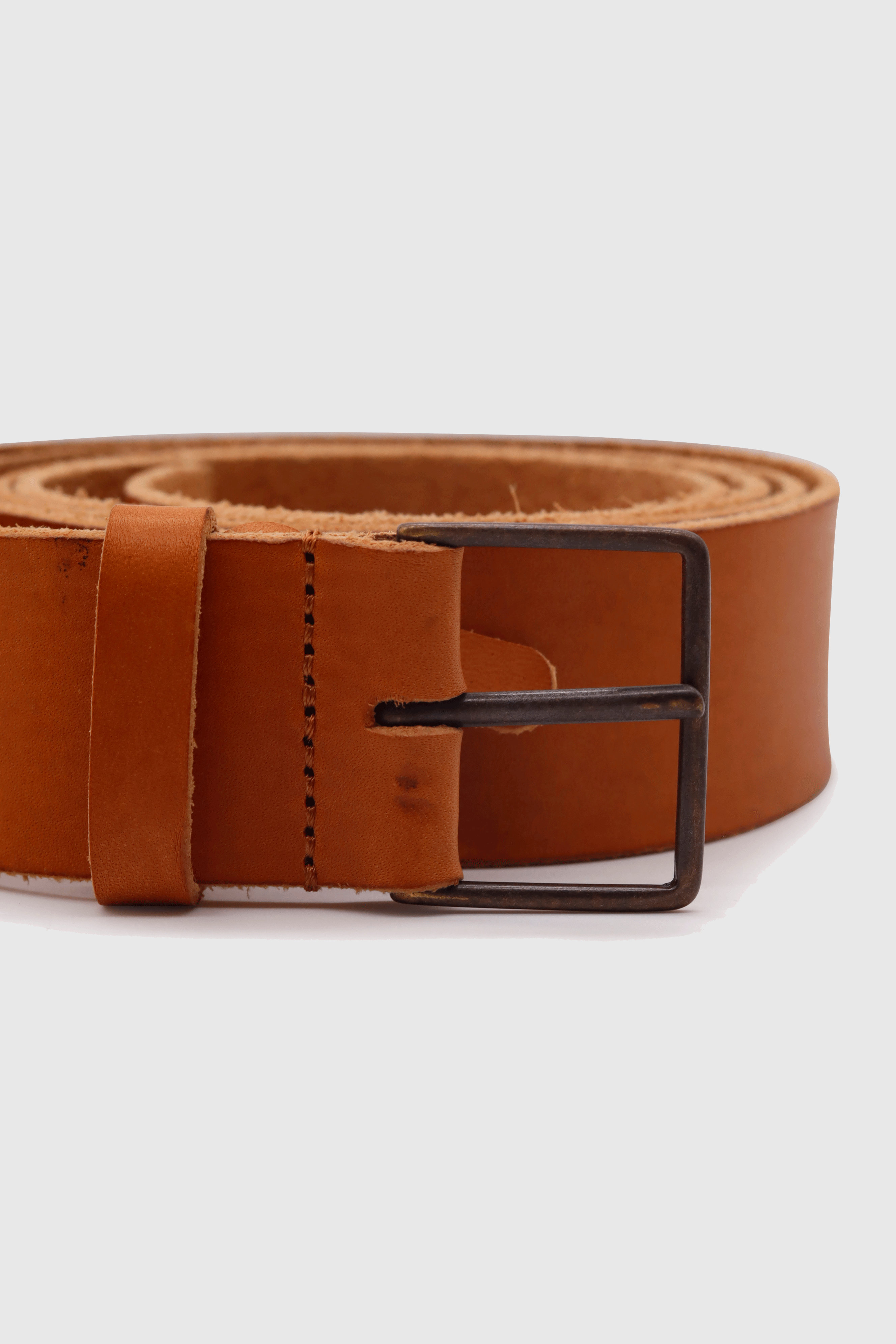 Washed Leather Belt