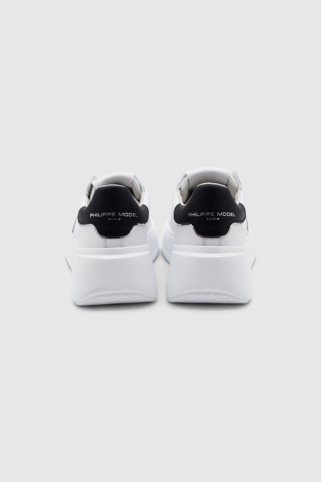 Tres Temple Low Sneaker Veau Blanc Noir