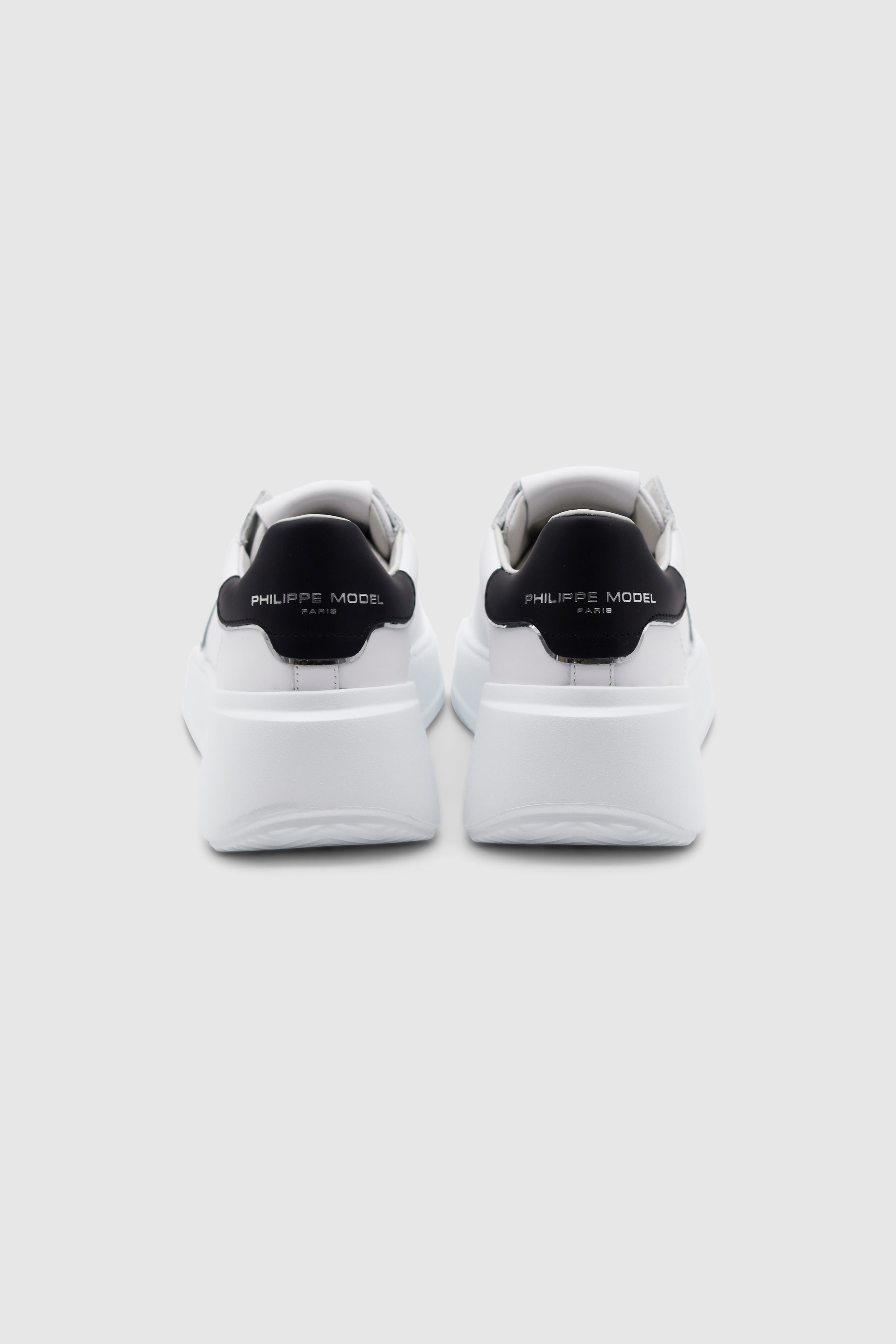 Tres Temple Low Sneaker Veau Blanc Noir
