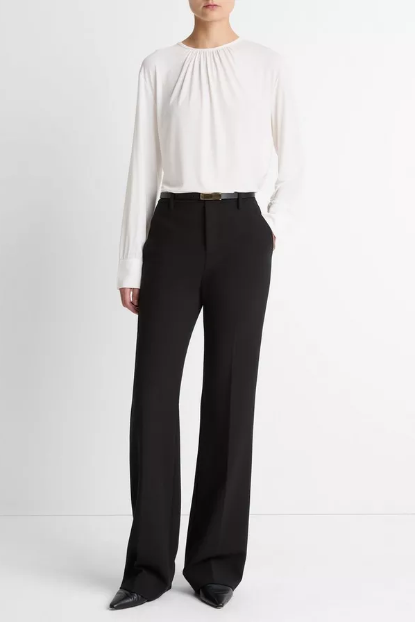 Hose Mid-Rise Tailored Flare Pant