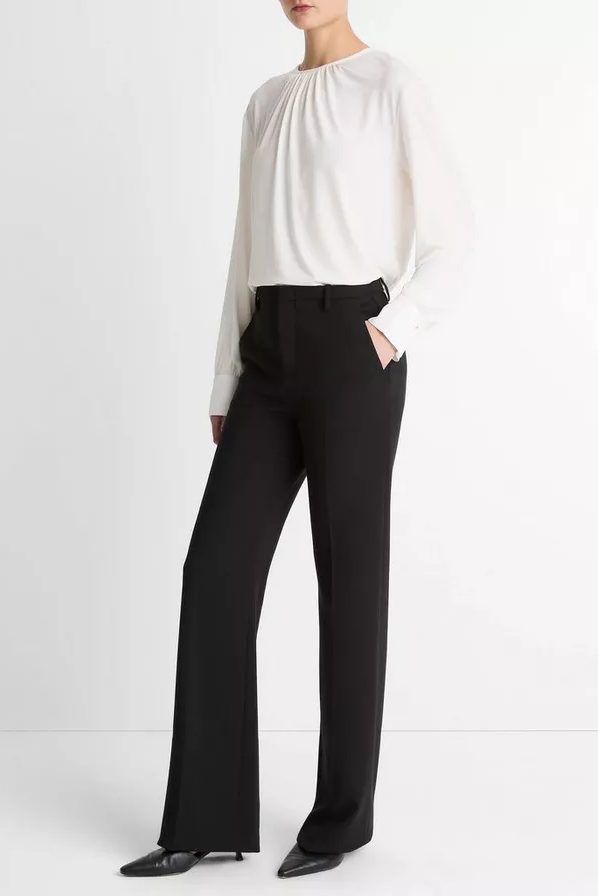 Hose Mid-Rise Tailored Flare Pant
