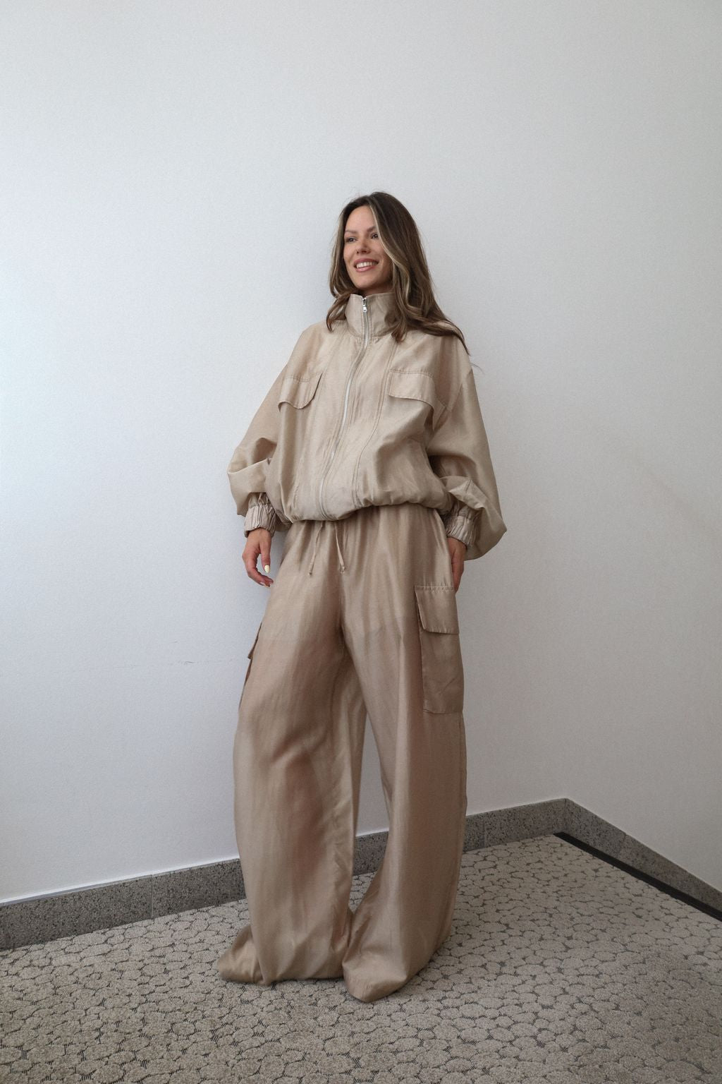 Cargohose Nube in Beige