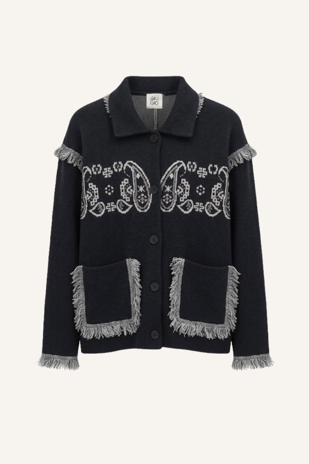 Strickjacke Alma in Schwarz