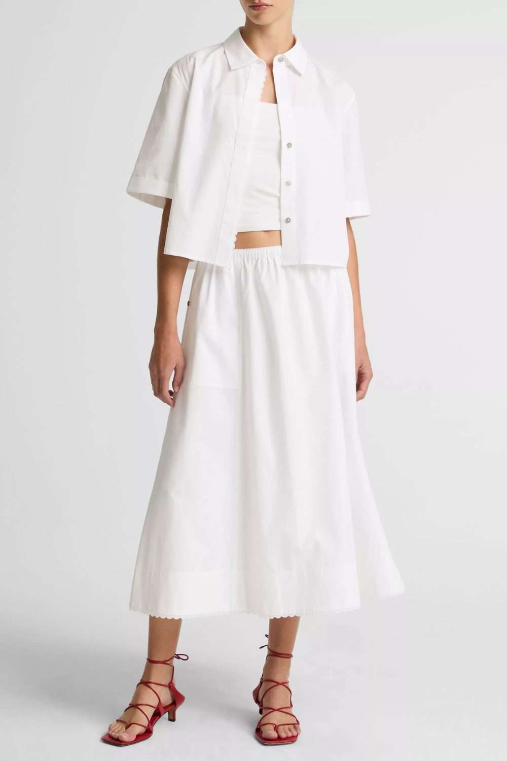 Bluse Scallop
