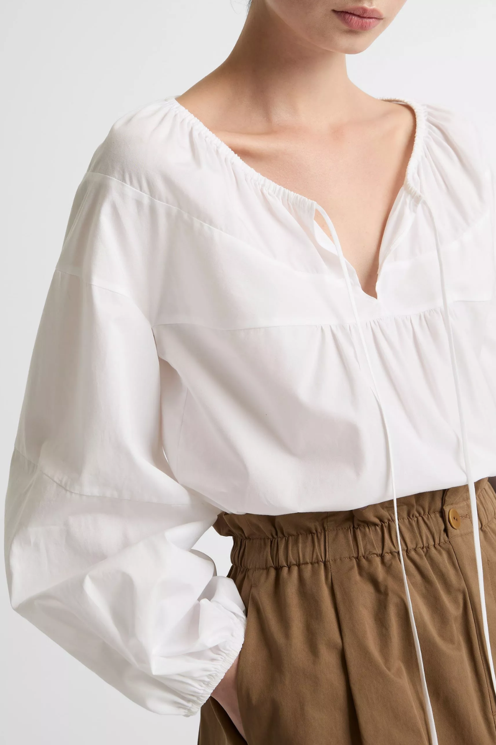 Bluse Shirred