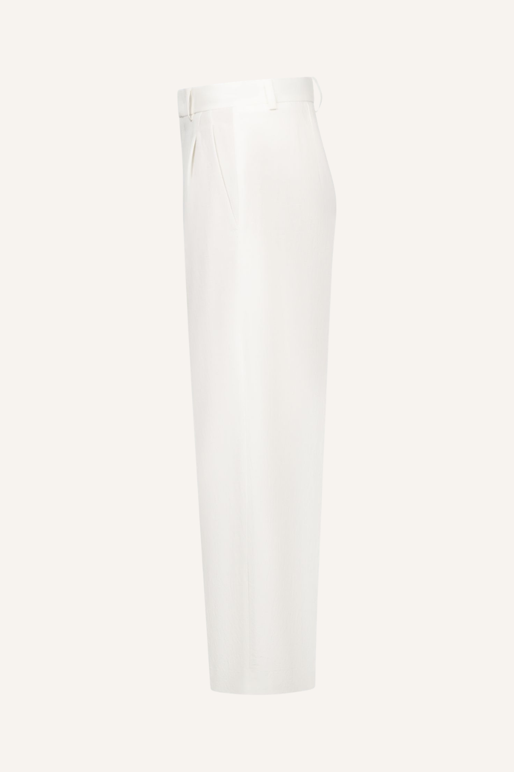 High-waist Noa Crop Business Bundfaltenhose aus Linen