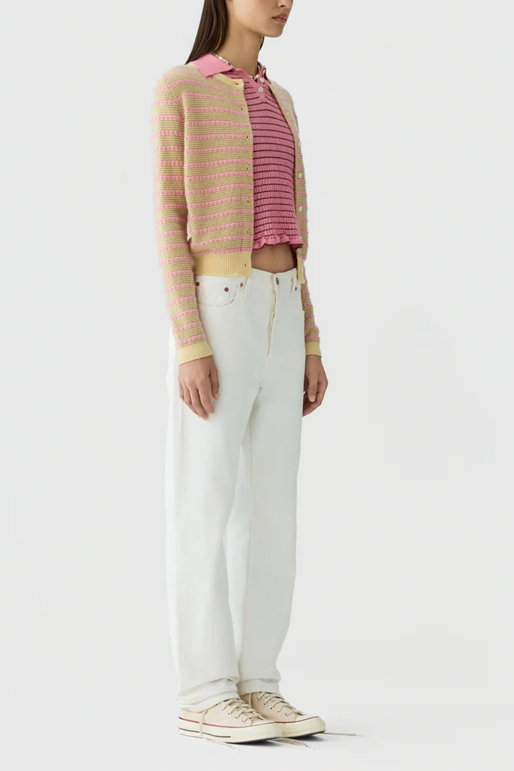 Cardigan Jane mit Bubble-Stripe-Strickstruktur