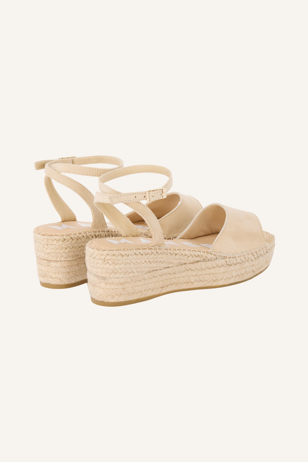 Low Wedge Espadrilles aus Veloursleder