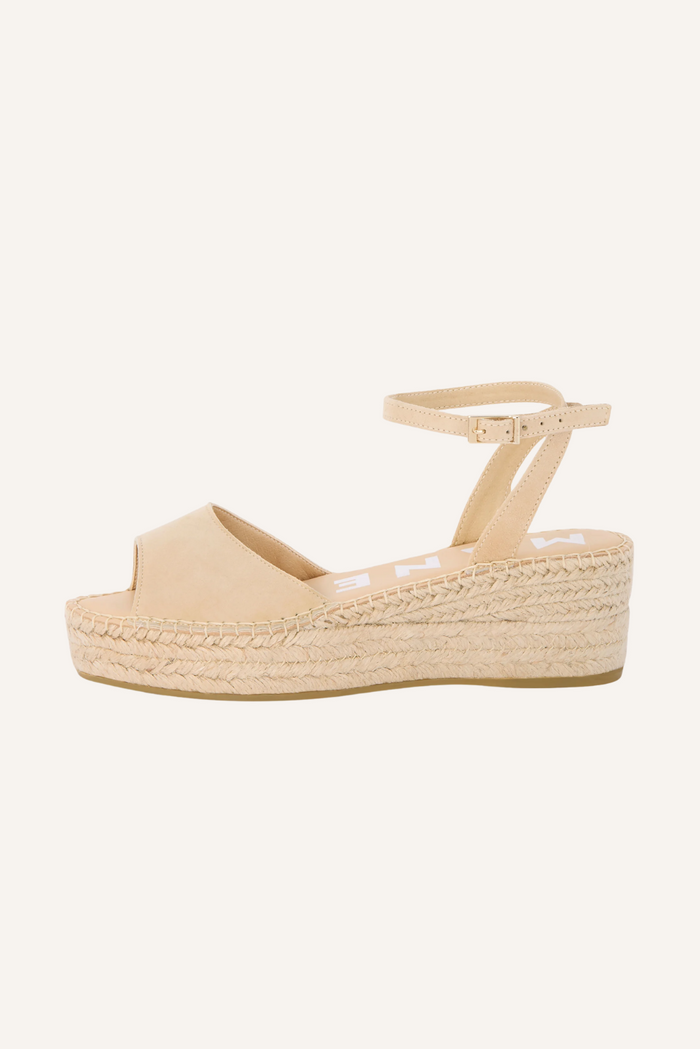 Low Wedge Espadrilles aus Veloursleder