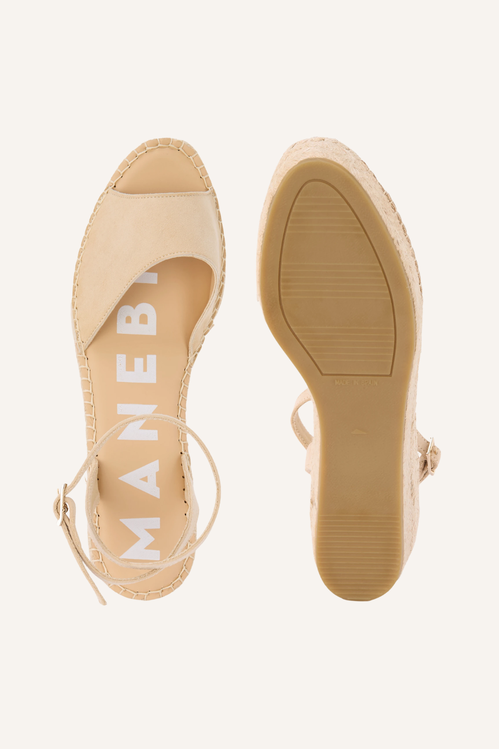 Low Wedge Espadrilles aus Veloursleder