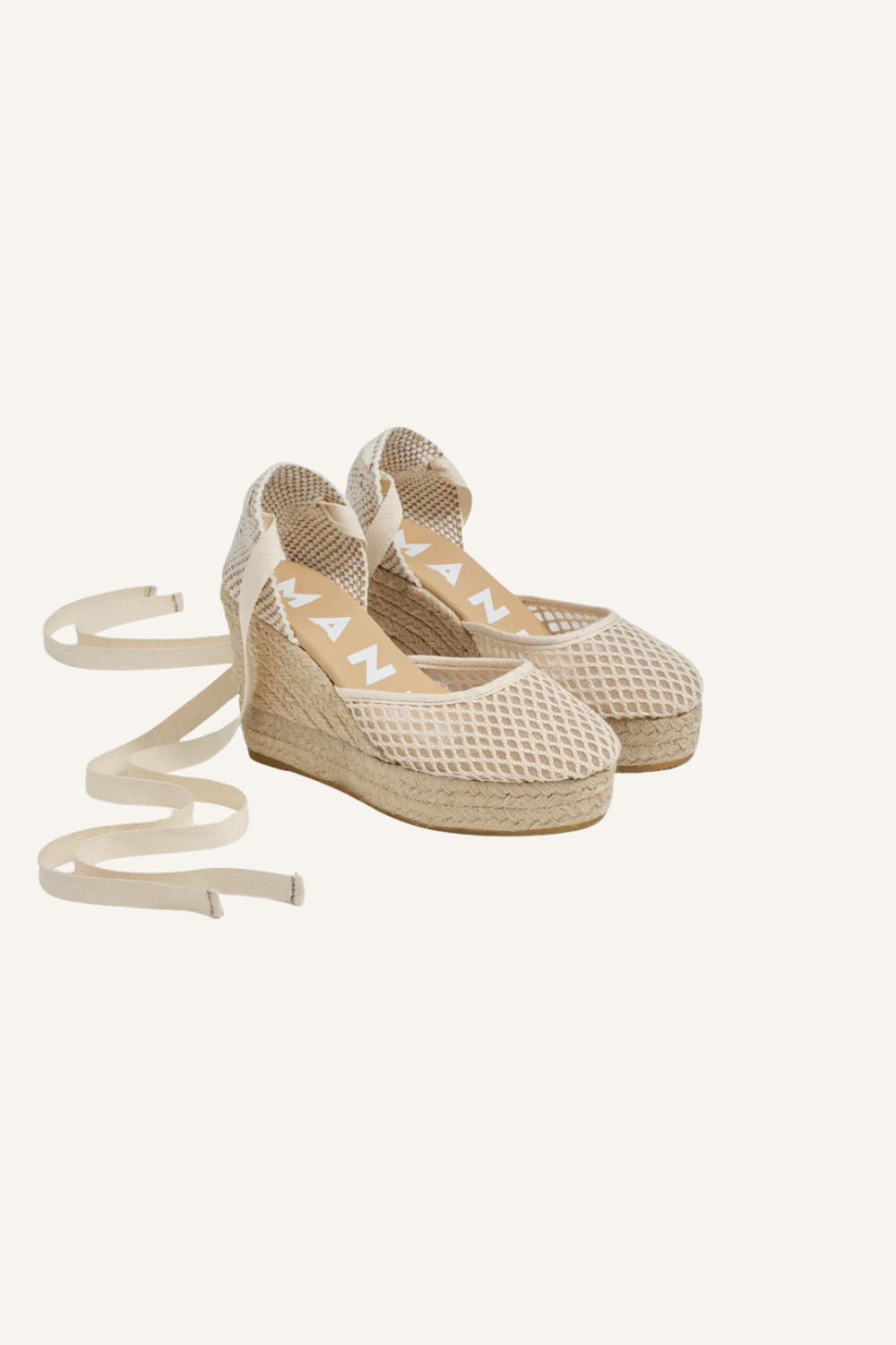 Wedge-Espadrilles mit Geflochtenem Jute-Keilabsatz