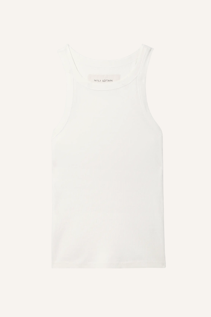 Ärmelloses Jennifer Tanktop aus Leichtem Baumwoll-Jersey