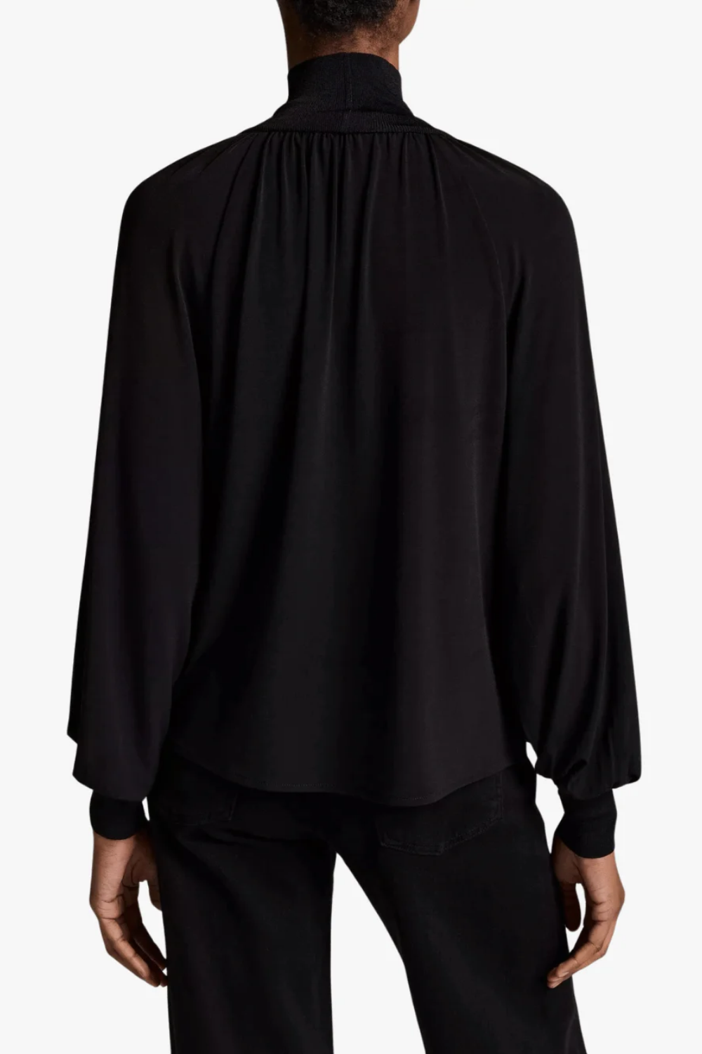 Turtleneck Rib in Black