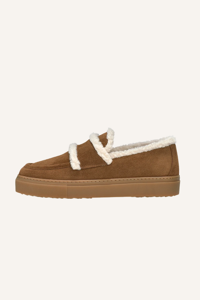 Loafer Shearling in Brown