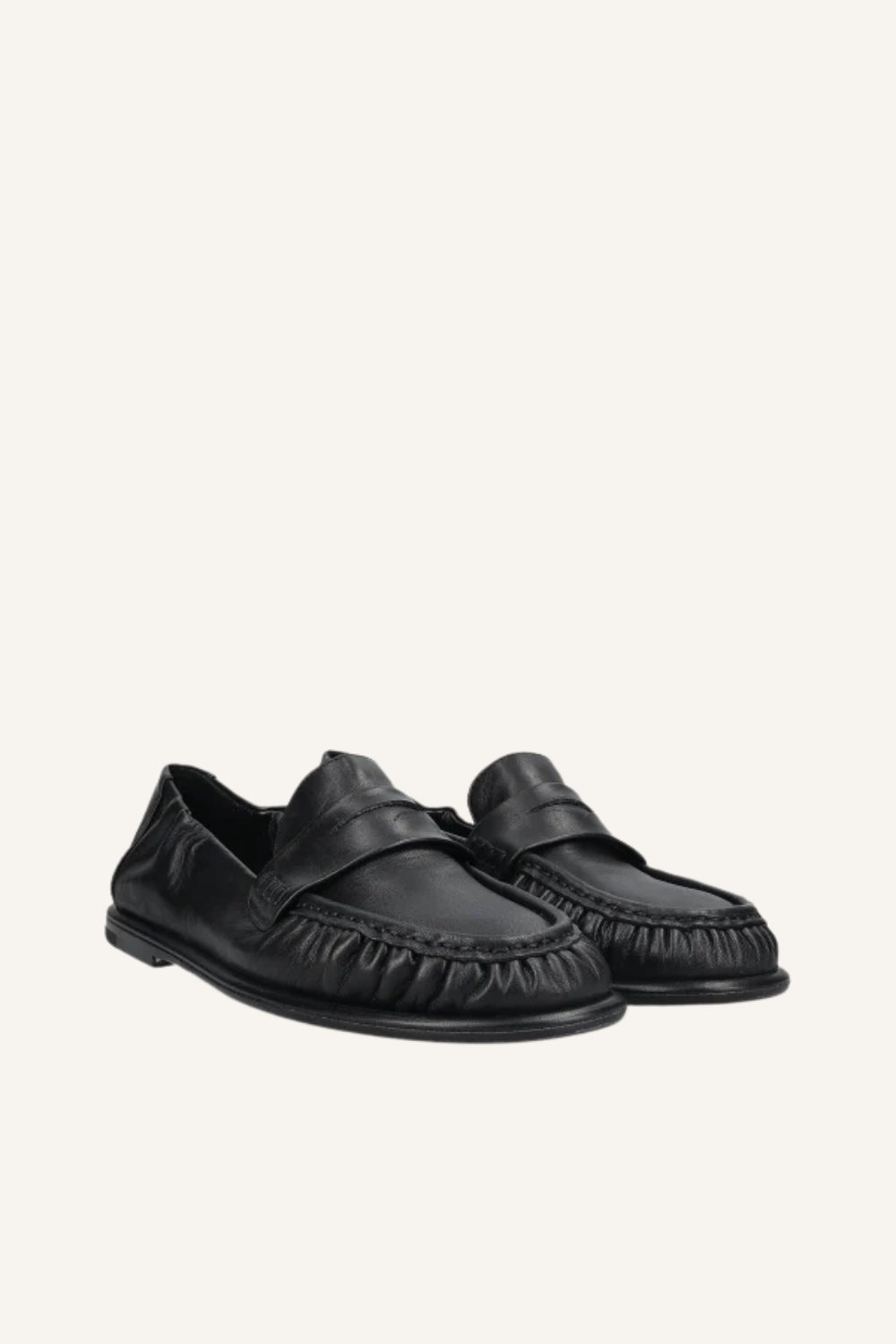 Loafer Mia in Seta Nero