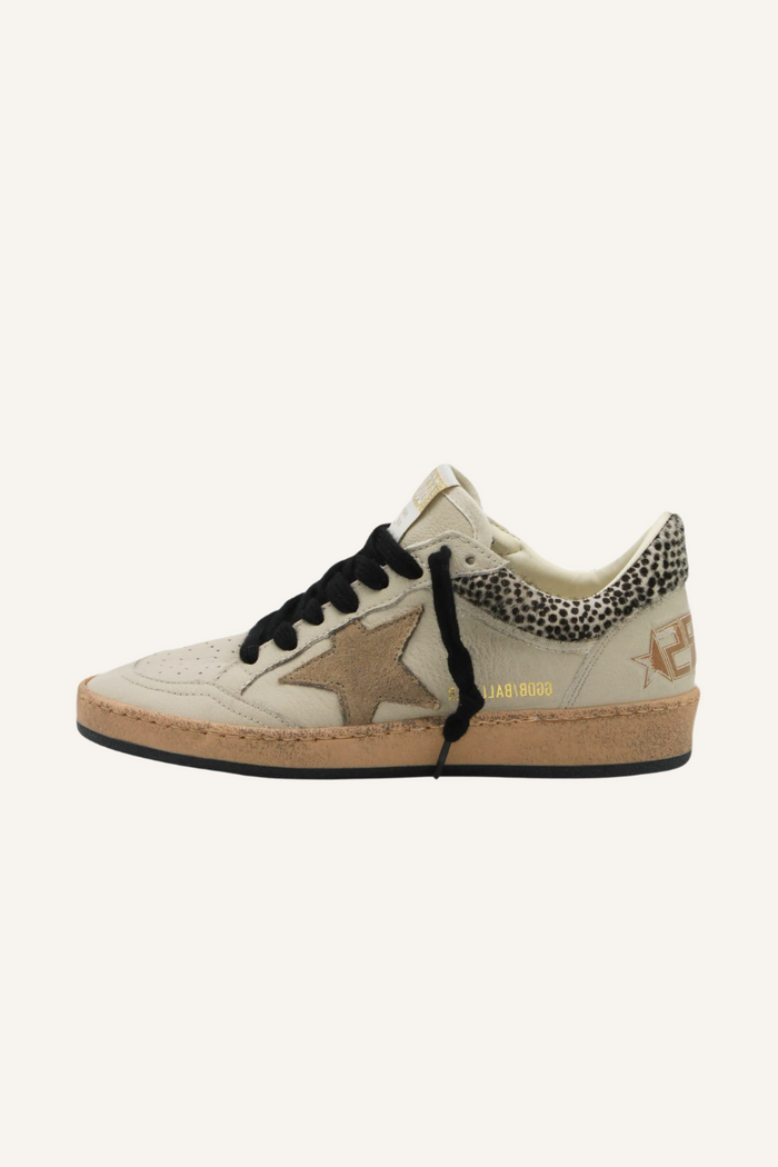 Sneaker Ball Star mit Leoparden-Print