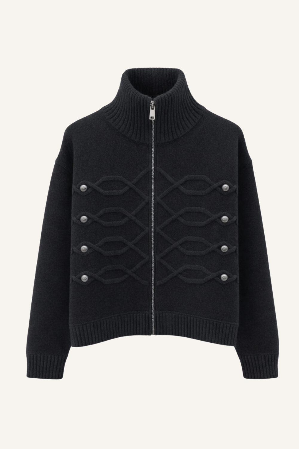 Jacke Napoleon in Schwarz