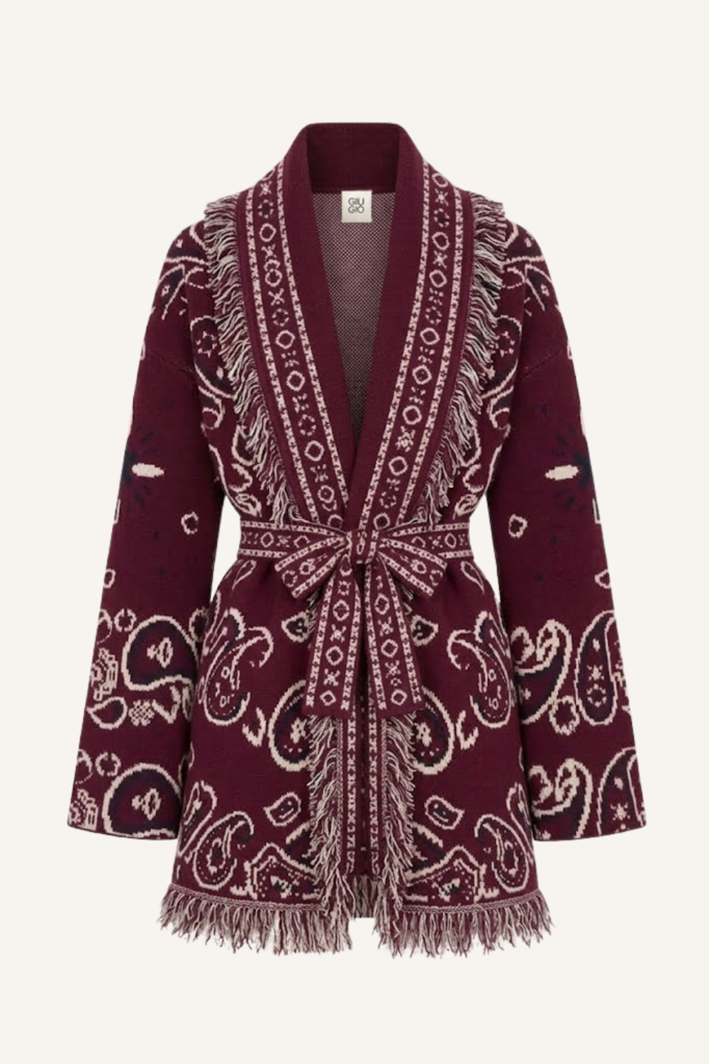 Cardigan Luna in Burgundy