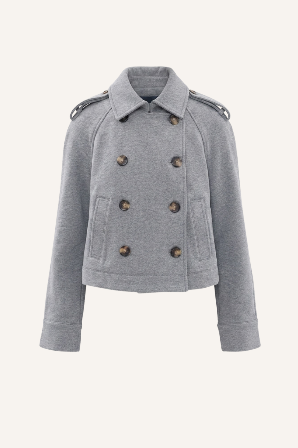 Trench-Jacke Cropped Conneley aus Baumwolle
