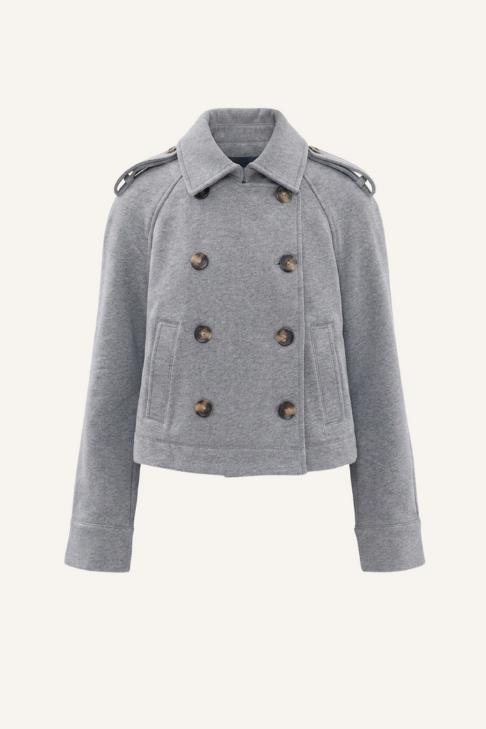 Trench-Jacke Cropped Conneley aus Baumwolle