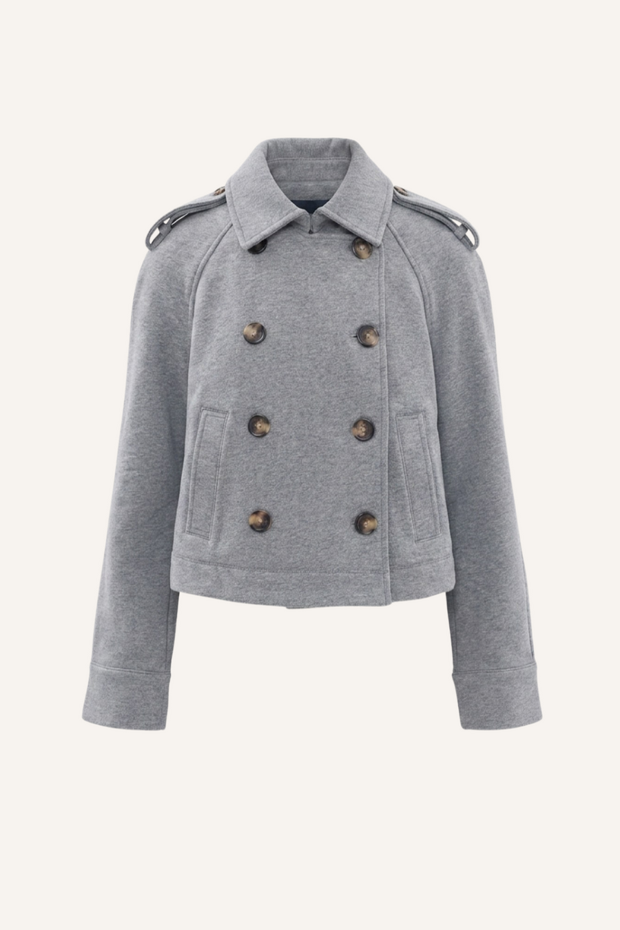 Trench-Jacke Cropped Conneley aus Baumwolle