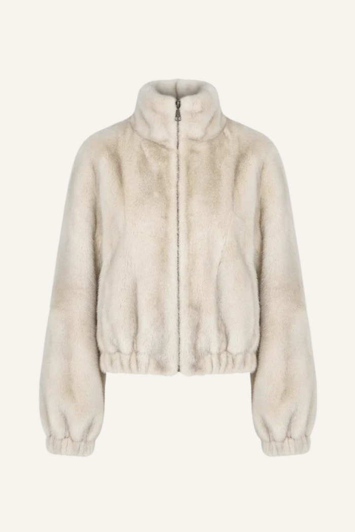 Jacke in Creme