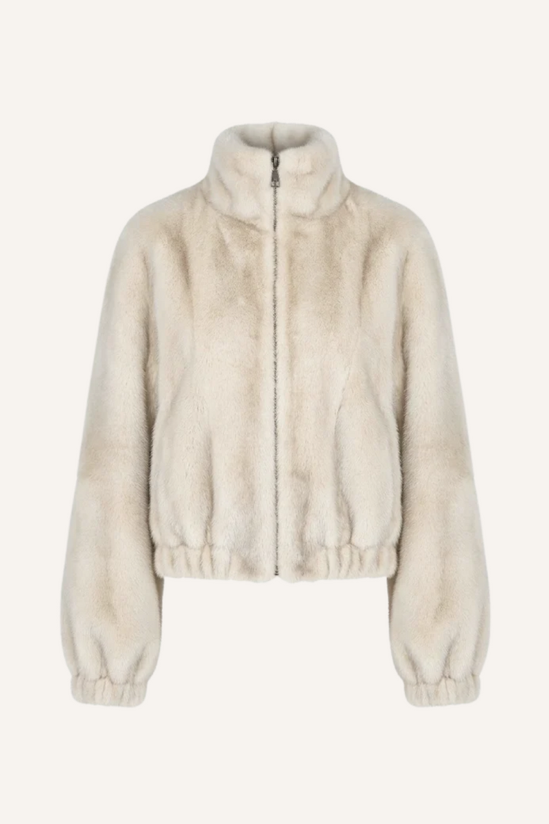 Jacke in Creme