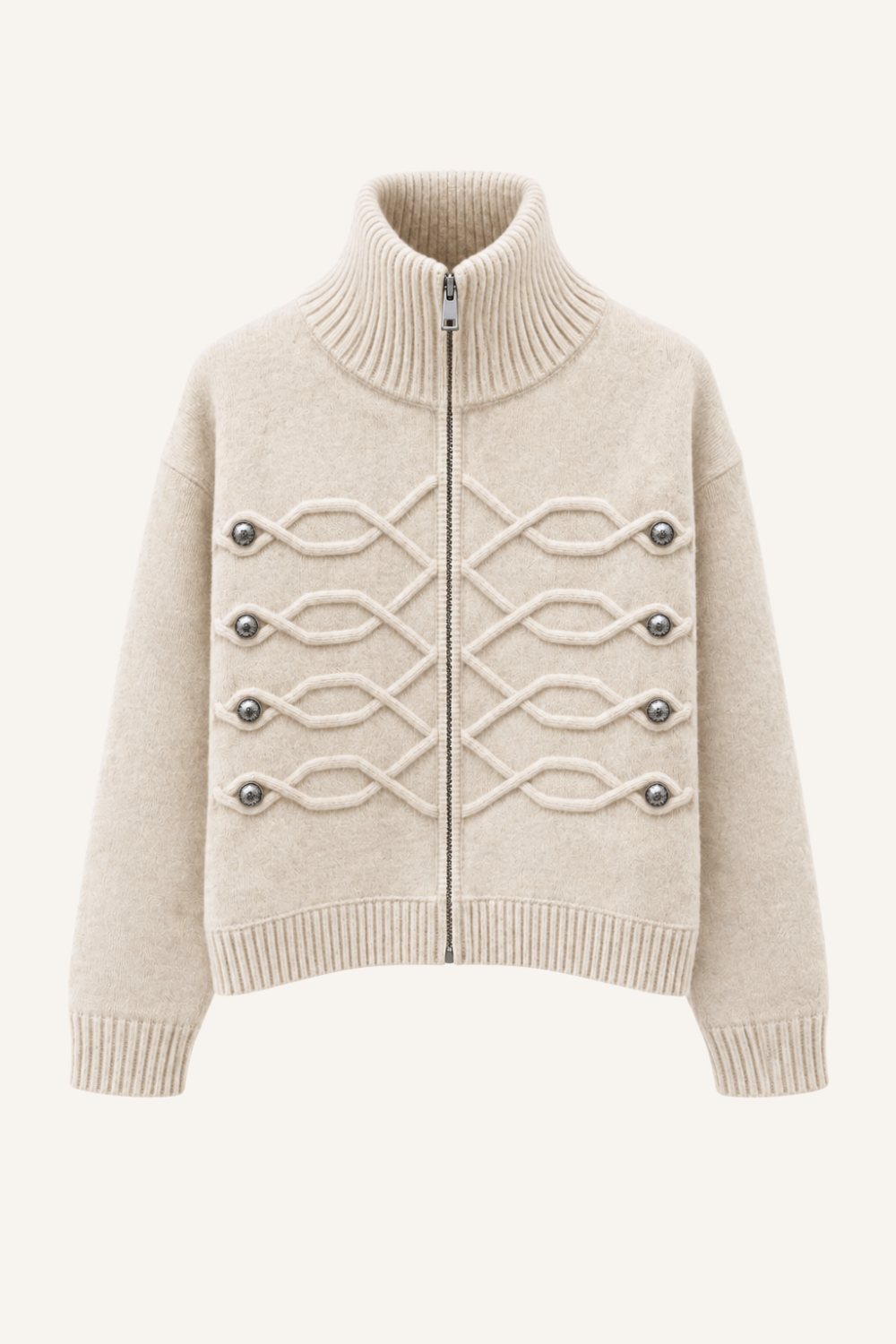 Jacke Napoleon in Ecru