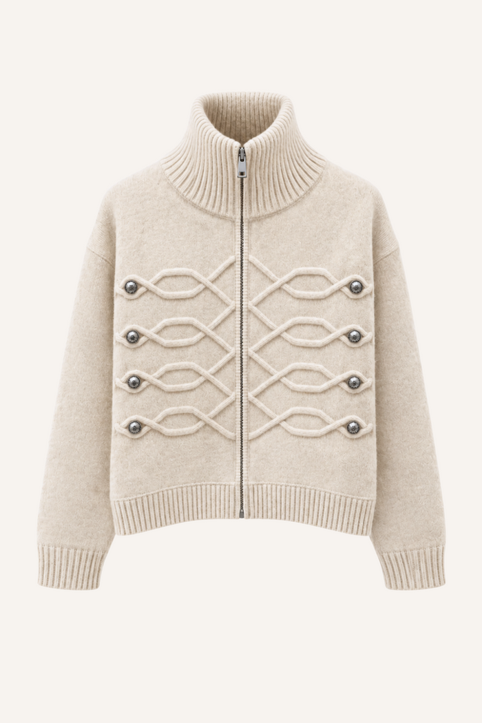 Jacke Napoleon in Ecru