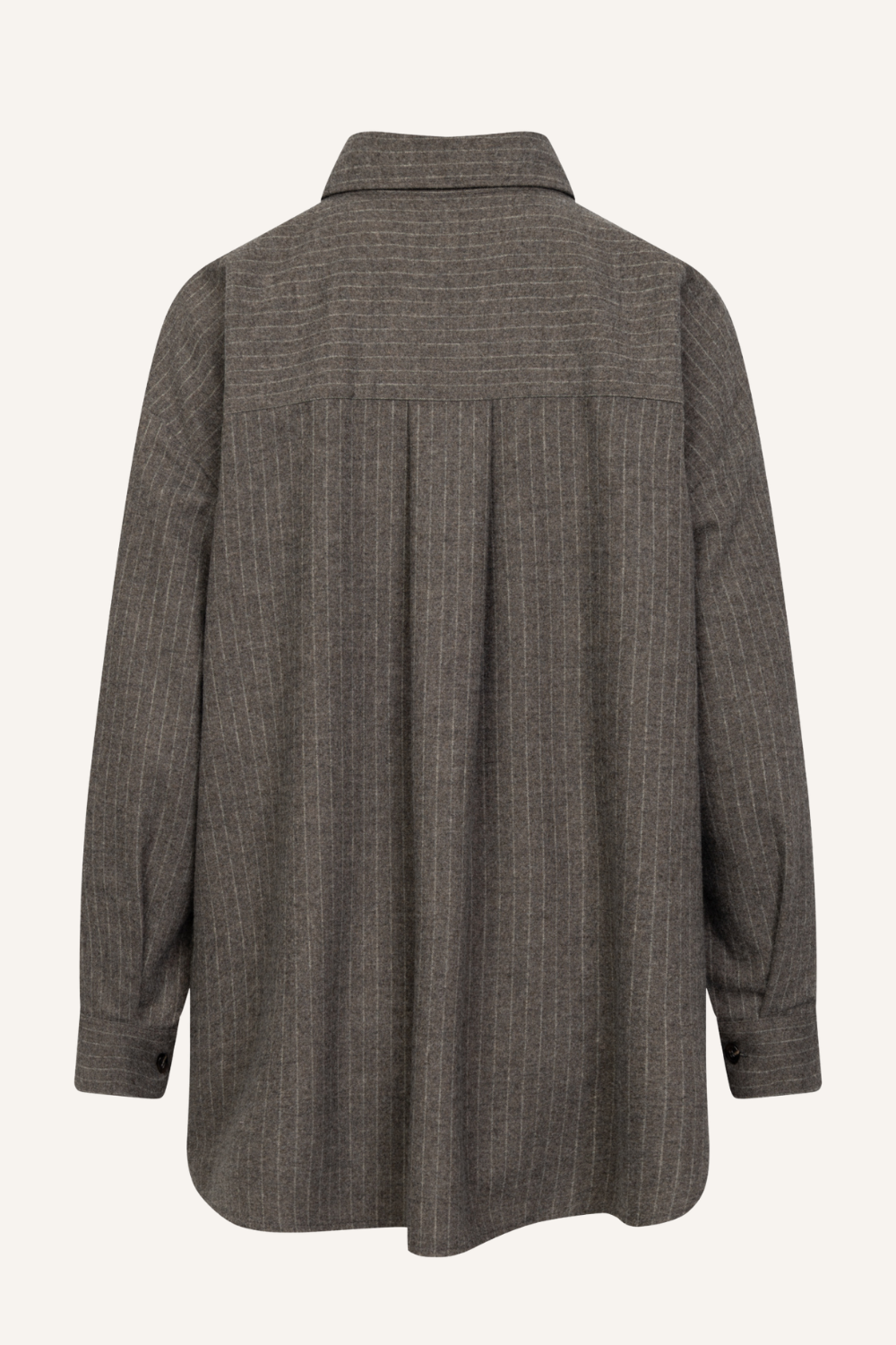 Bluse Siyan Flannel Pin Stripe in Grau