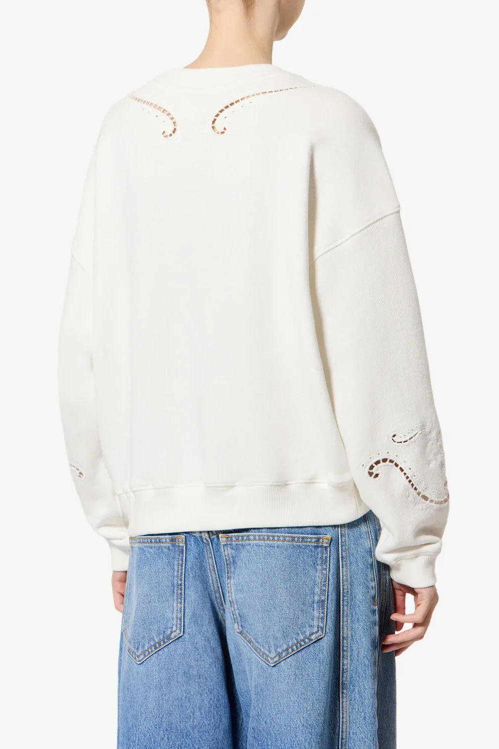 Sweatshirt Vella in Ecru