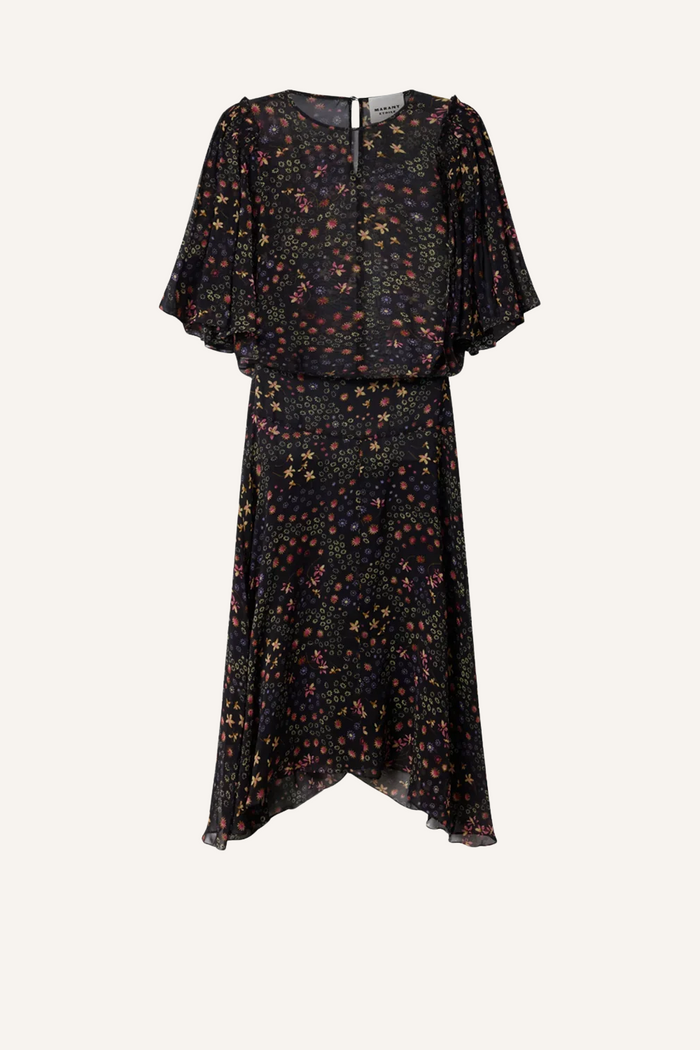 Kleid Firda in Black / Ecru