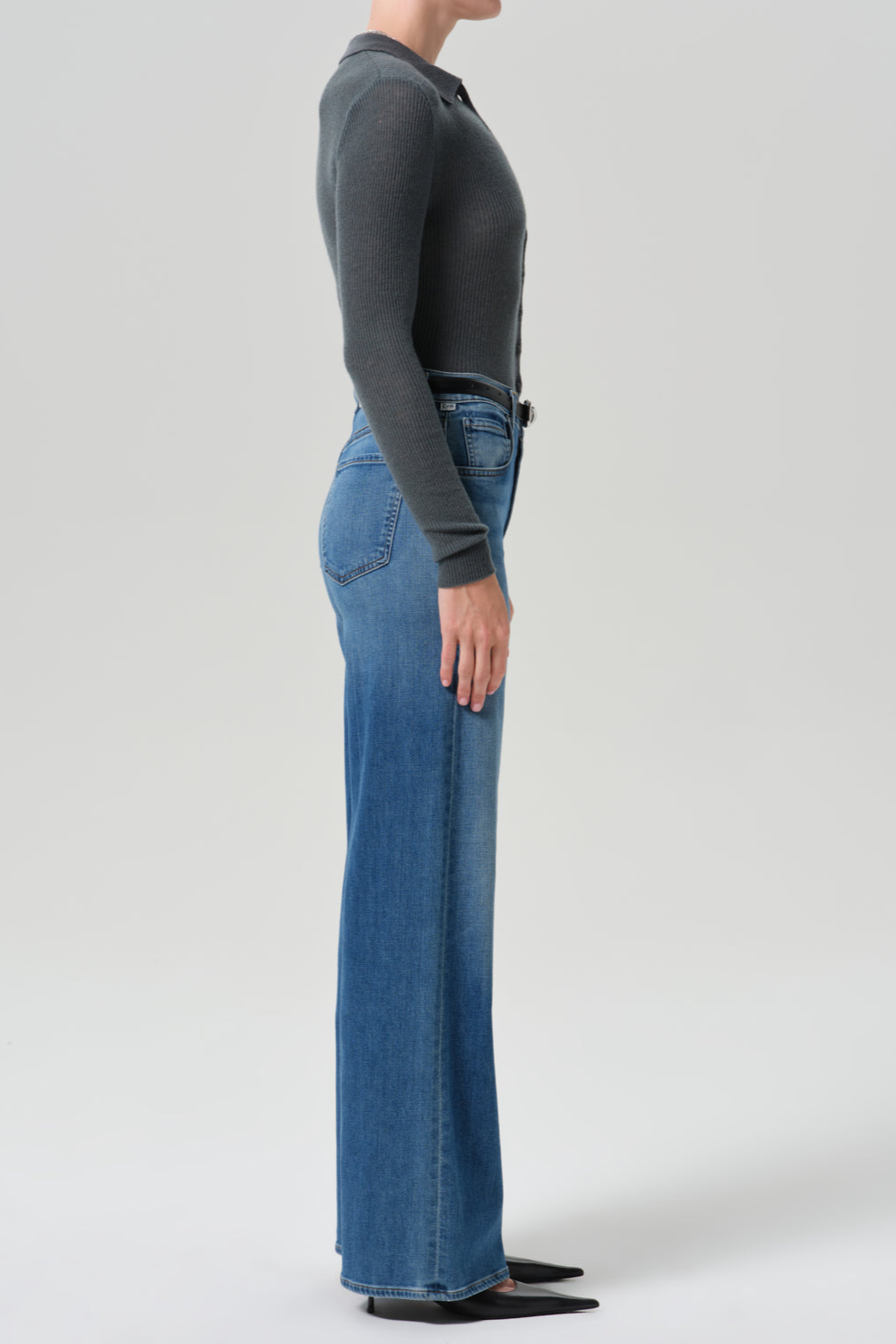 Jeans Lyra Long Wide Leg in Candelight