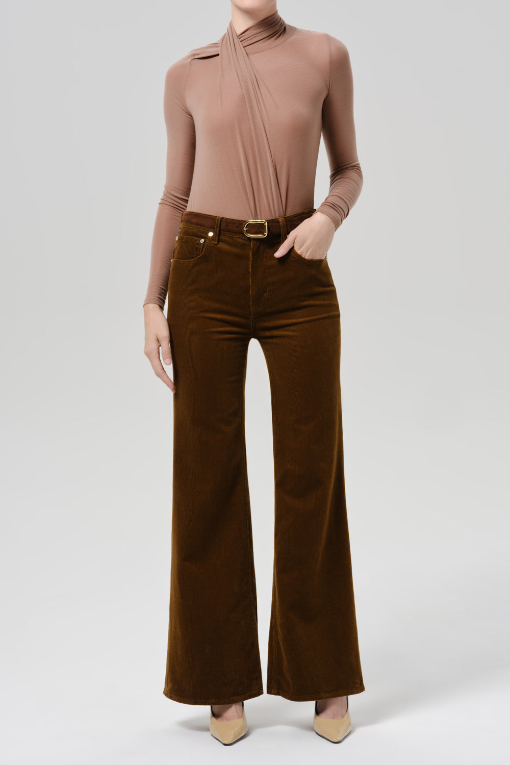 Jeans Kimberly 70 s Flare in Manuka