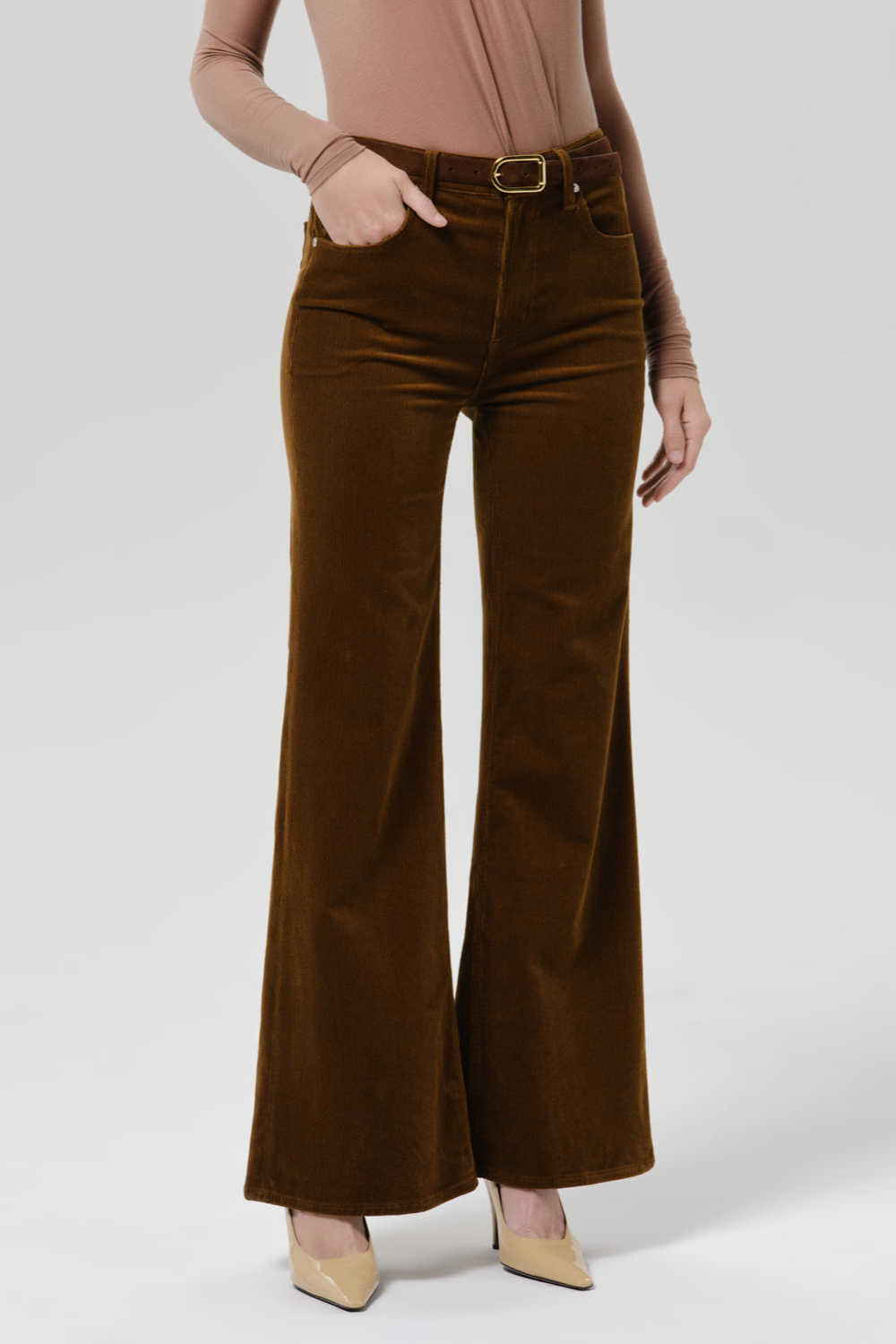 Jeans Kimberly 70 s Flare in Manuka
