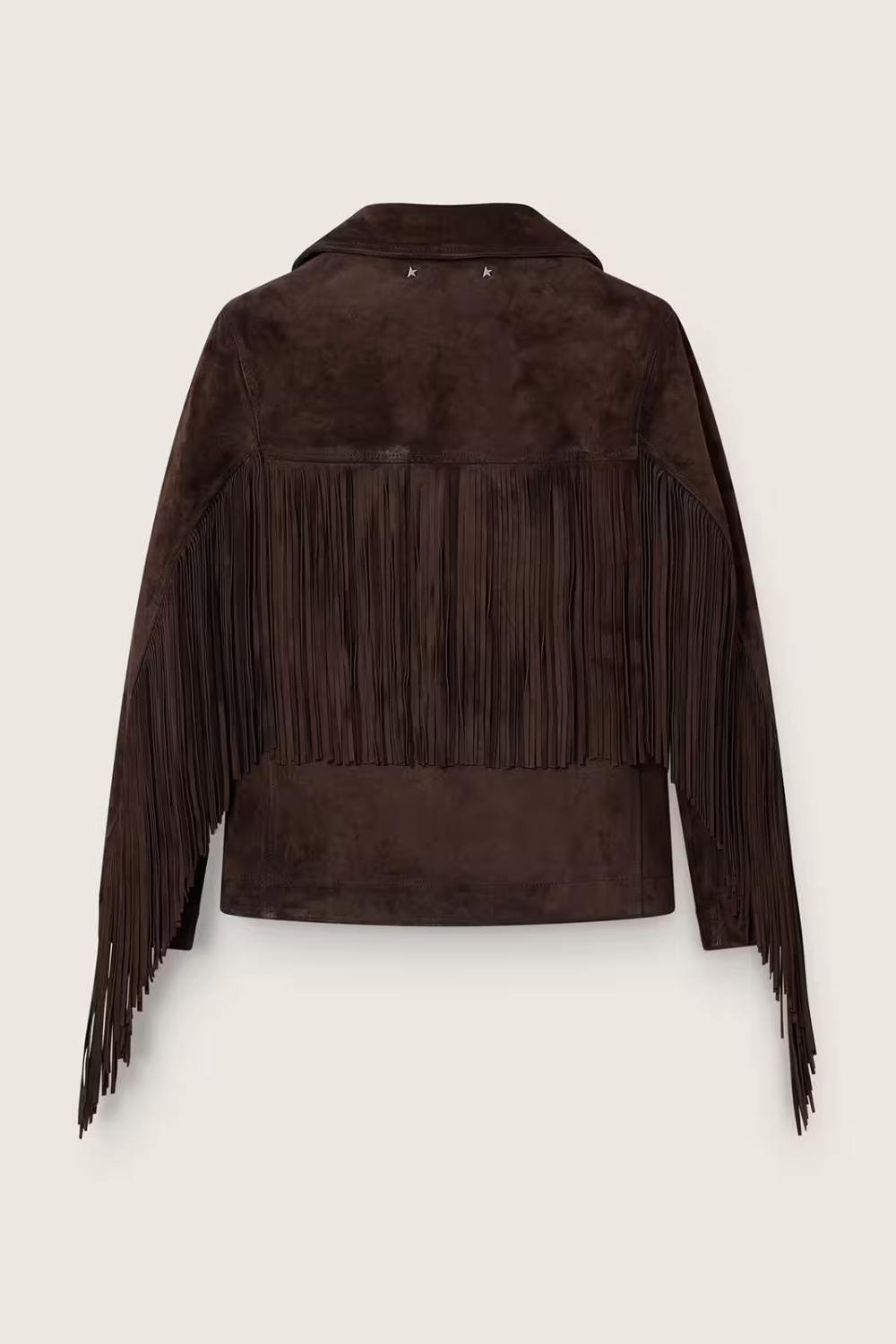 Jacke aus Rindsleder mit Fransen